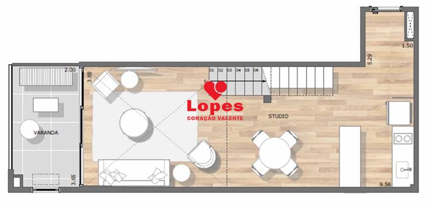 Apartamento, 1 quarto, 36 m² - Foto 53