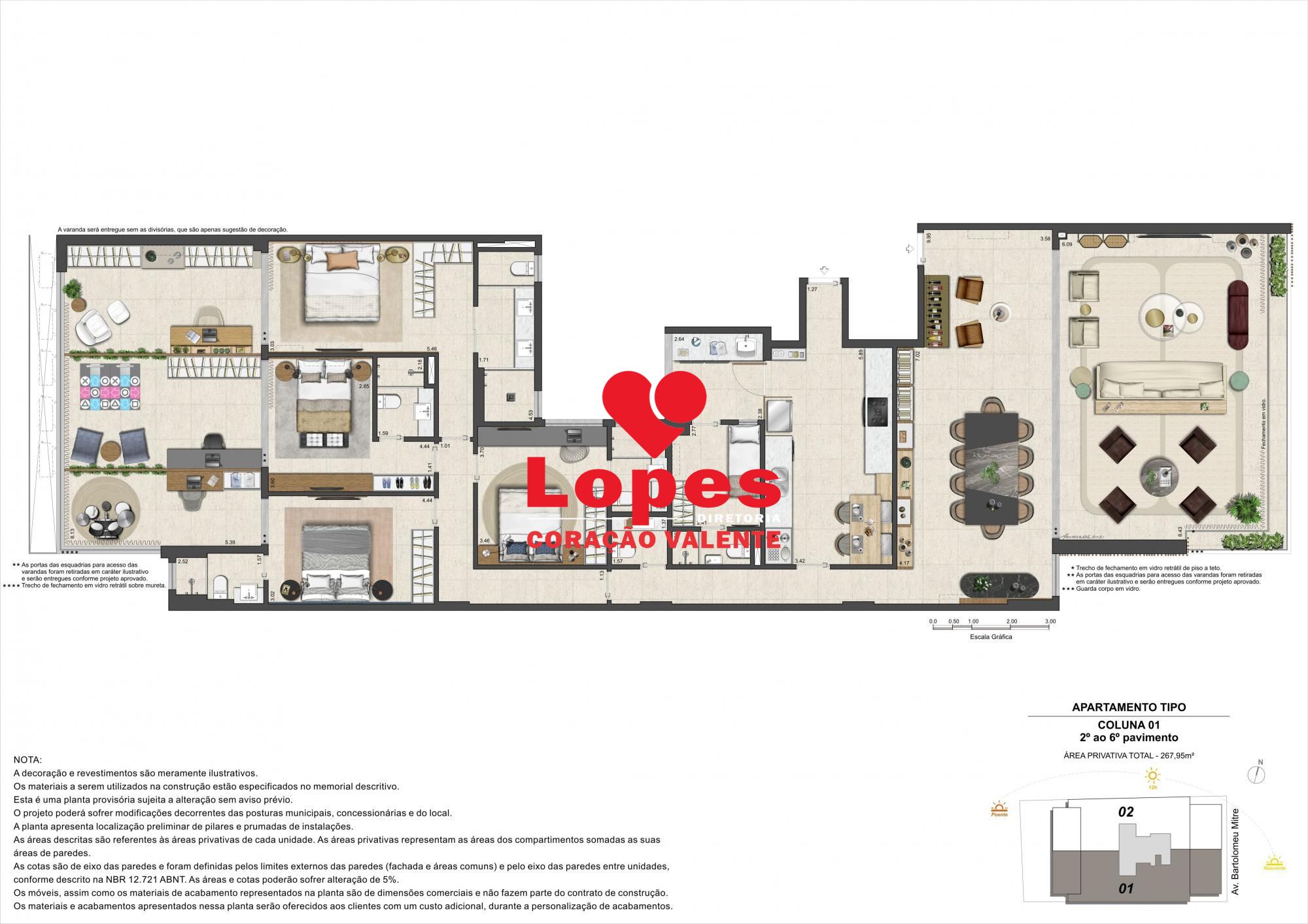 Apartamento à venda com 4 quartos, 266m² - Foto 30
