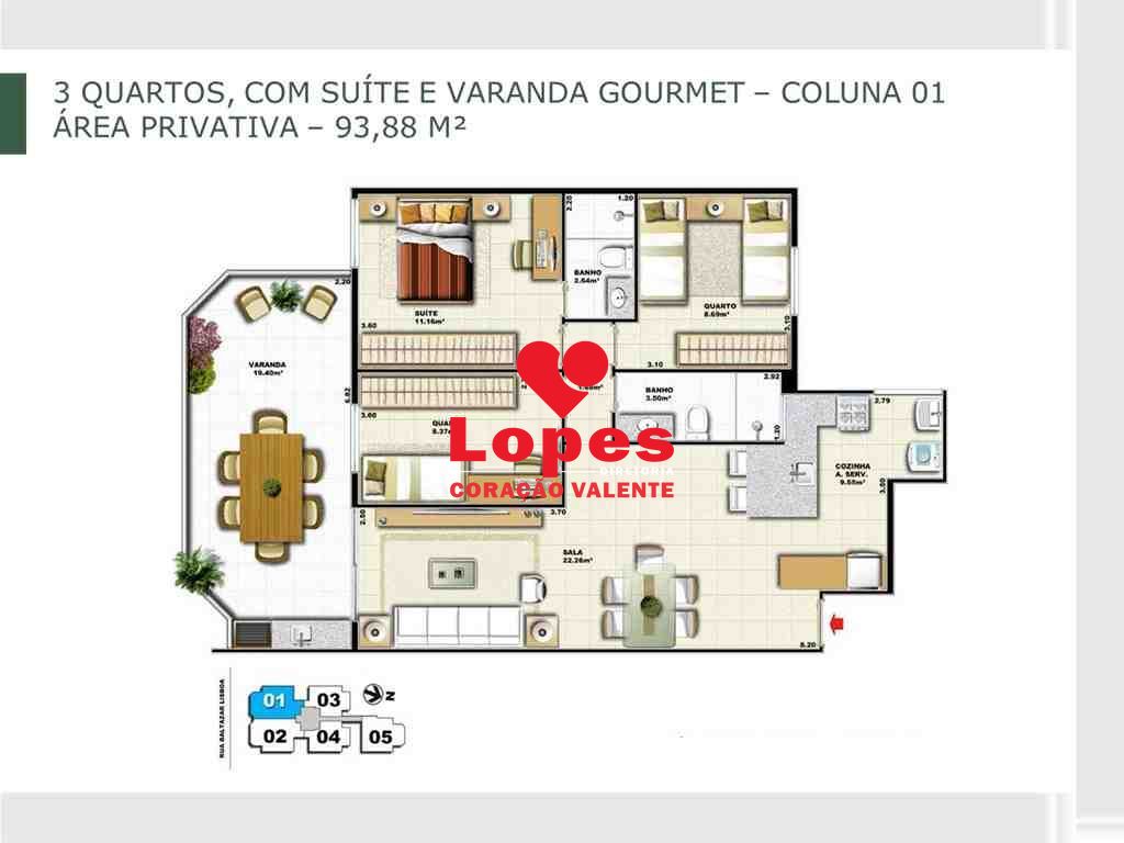 Apartamento à venda com 2 quartos, 93m² - Foto 21