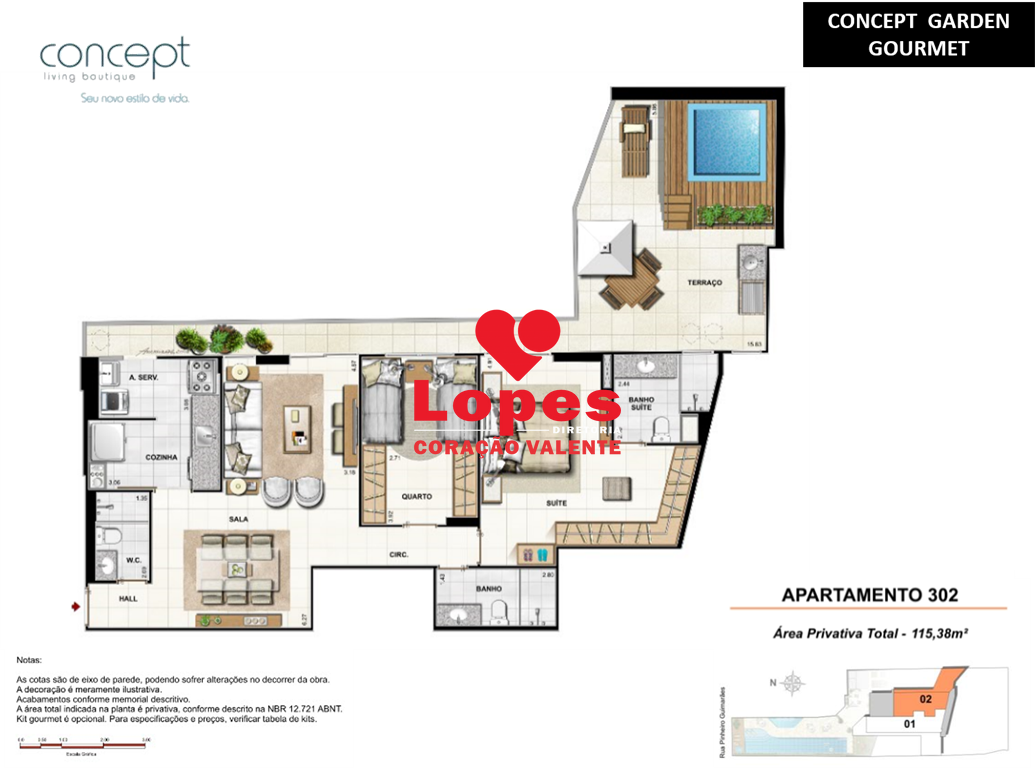 Apartamento à venda com 3 quartos, 119m² - Foto 14