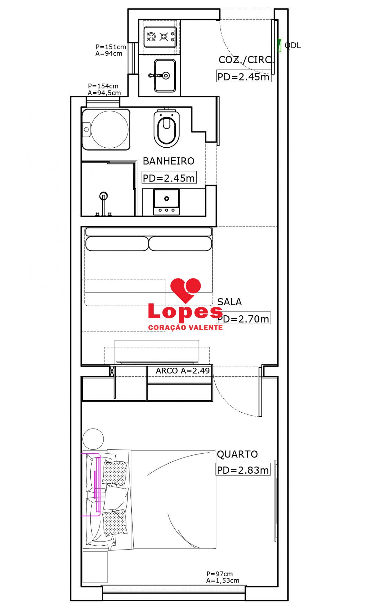 Apartamento, 1 quarto, 30 m² - Foto 10