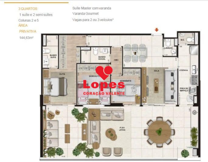 Apartamento, 3 quartos, 145 m² - Foto 14