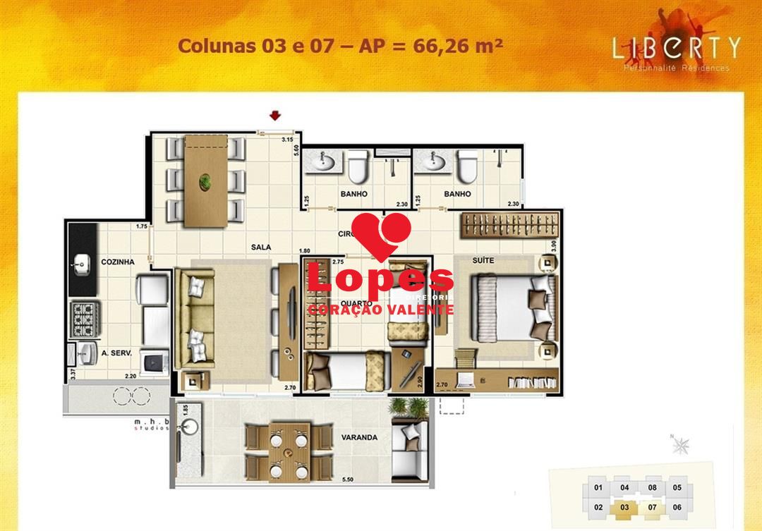 Apartamento à venda com 3 quartos, 79m² - Foto 17