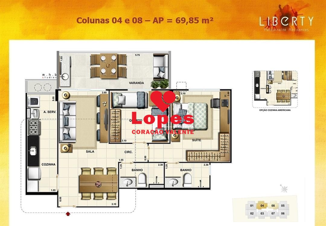 Apartamento à venda com 3 quartos, 79m² - Foto 16