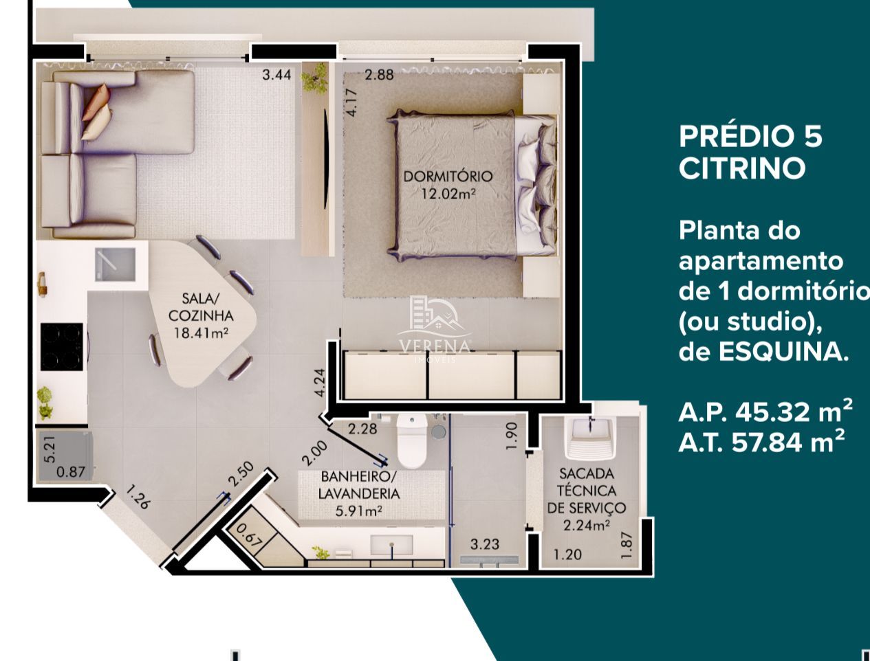 Apartamento à venda com 1 quarto, 45m² - Foto 11