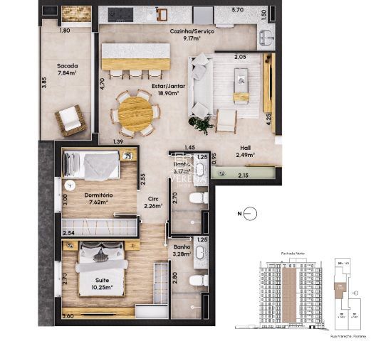 Apartamento à venda com 2 quartos, 76m² - Foto 19