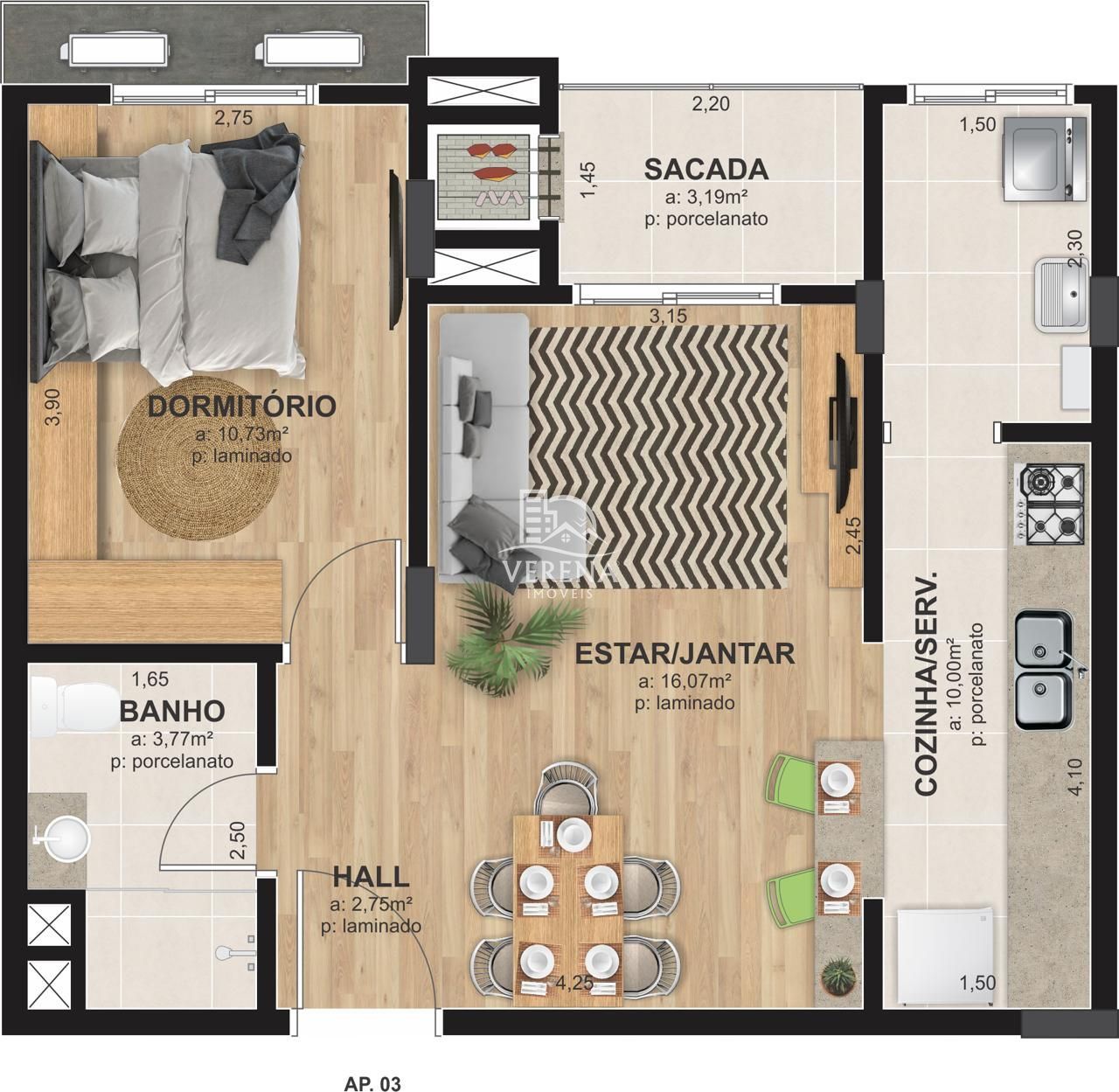 Apartamento, 1 quarto, 54 m² - Foto 6