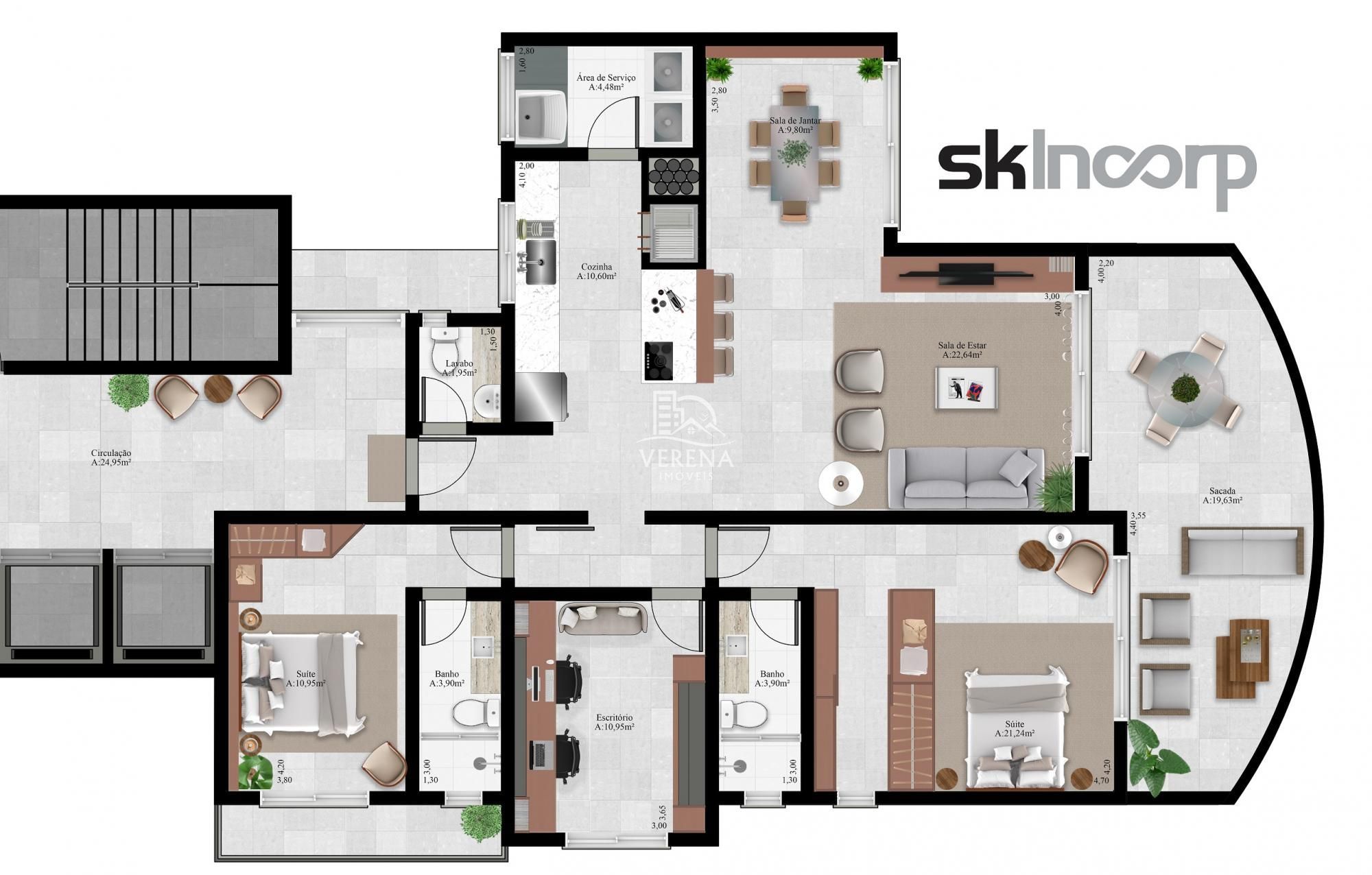 Apartamento, 3 quartos, 138 m² - Foto 3