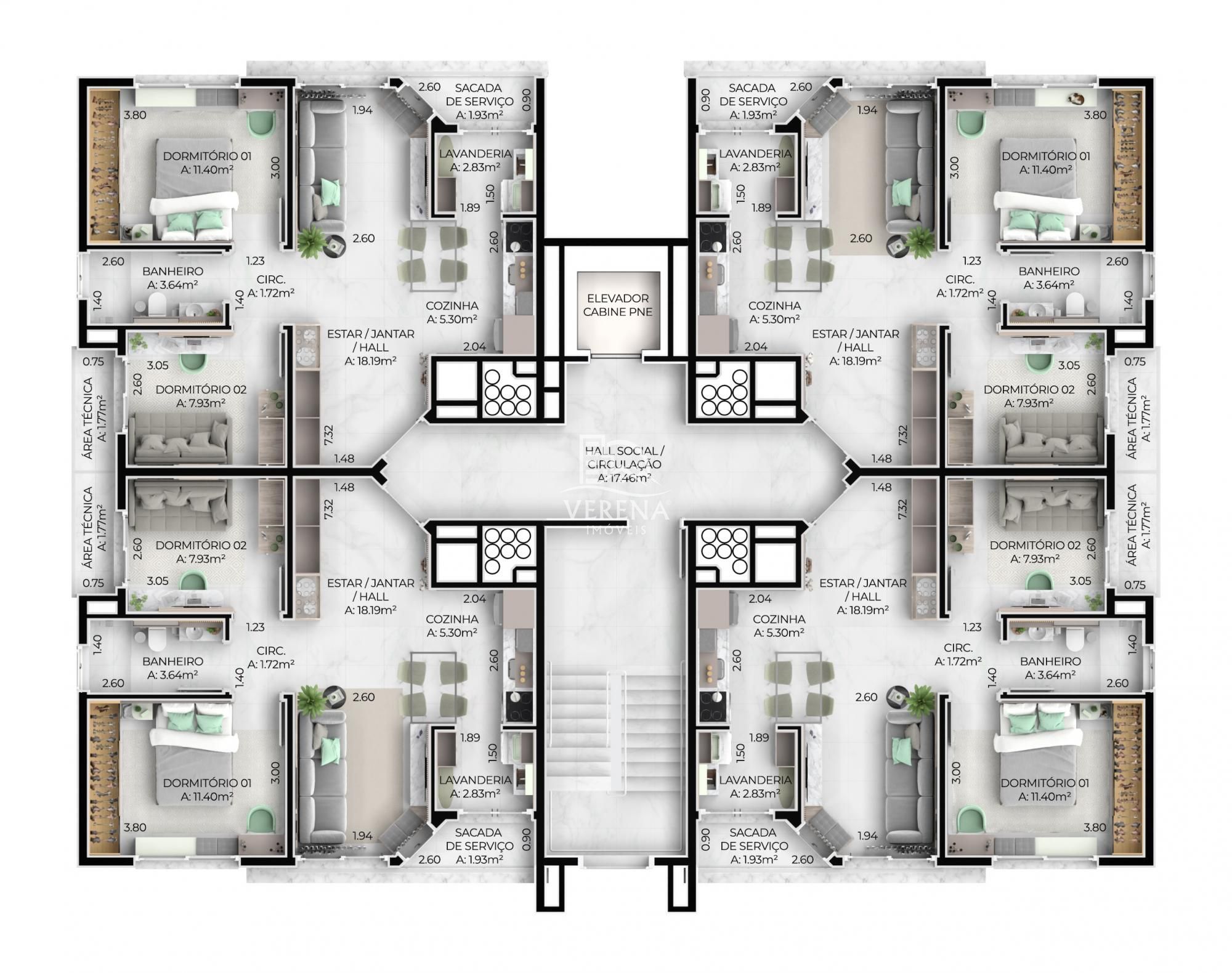 Apartamento à venda com 2 quartos, 65m² - Foto 8