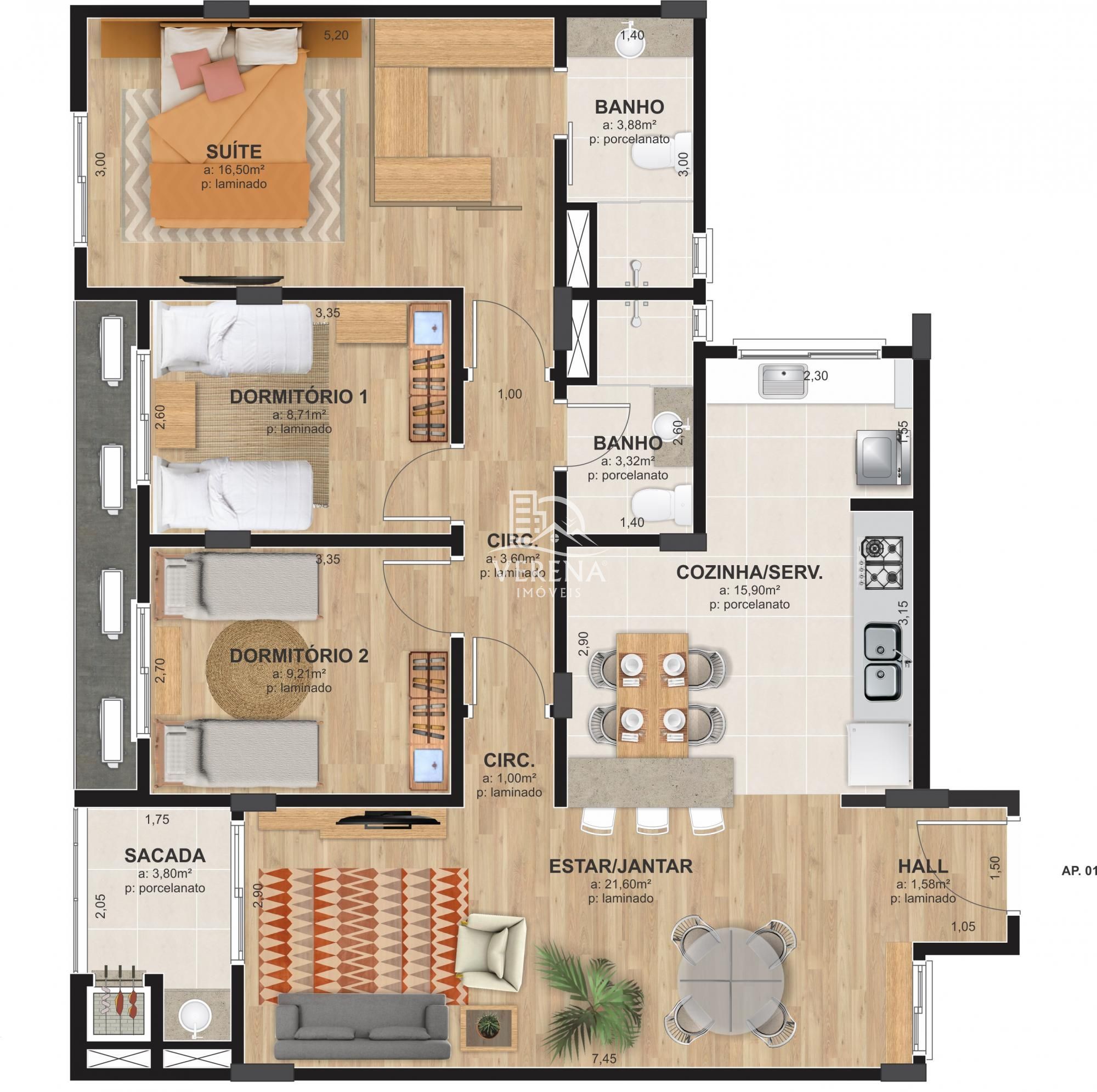 Apartamento à venda com 3 quartos, 102m² - Foto 6