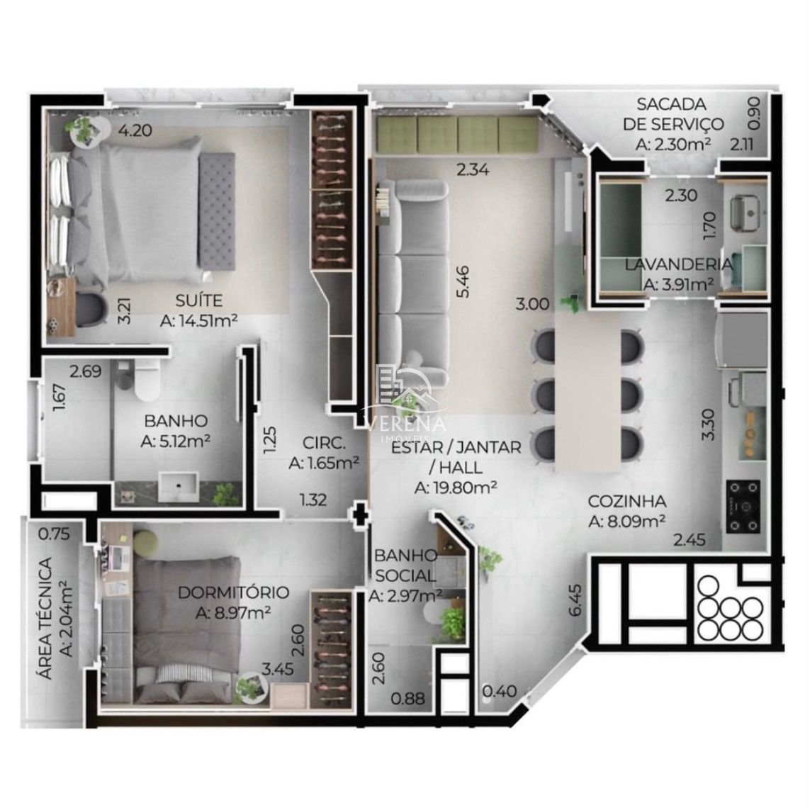 Apartamento à venda com 2 quartos, 83m² - Foto 16