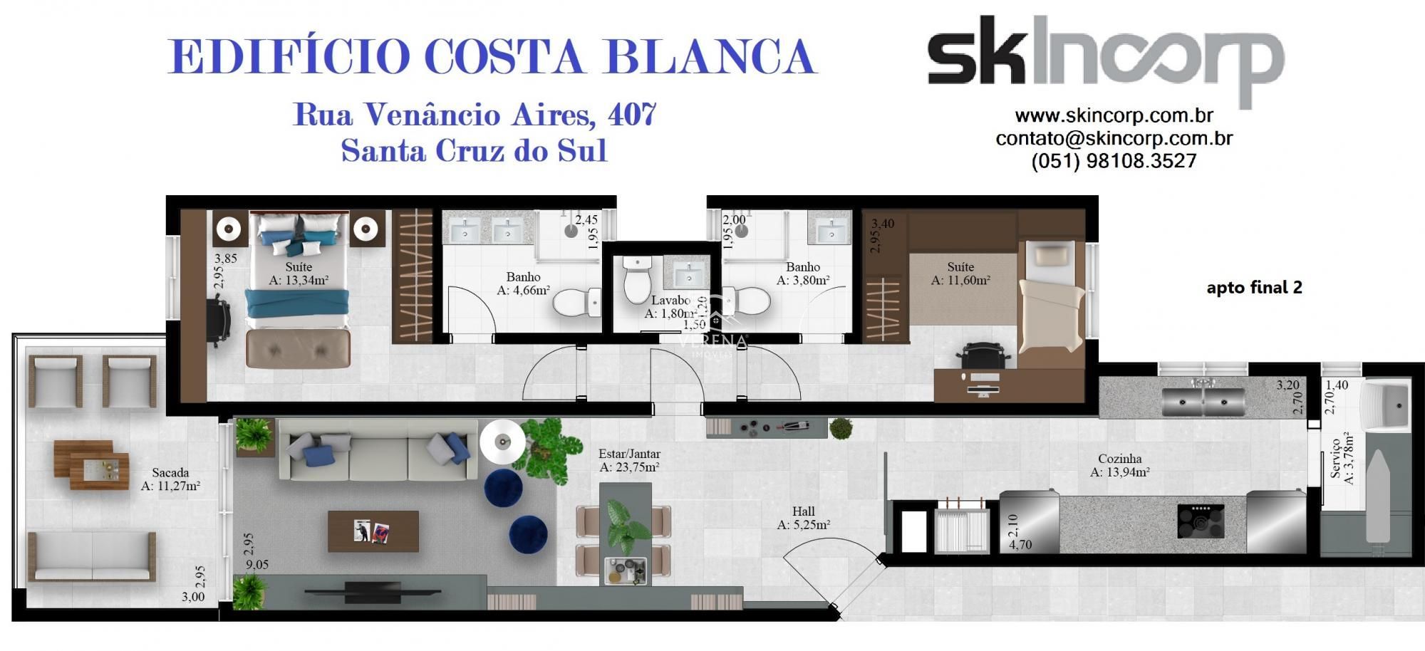 Apartamento à venda com 2 quartos, 102m² - Foto 8