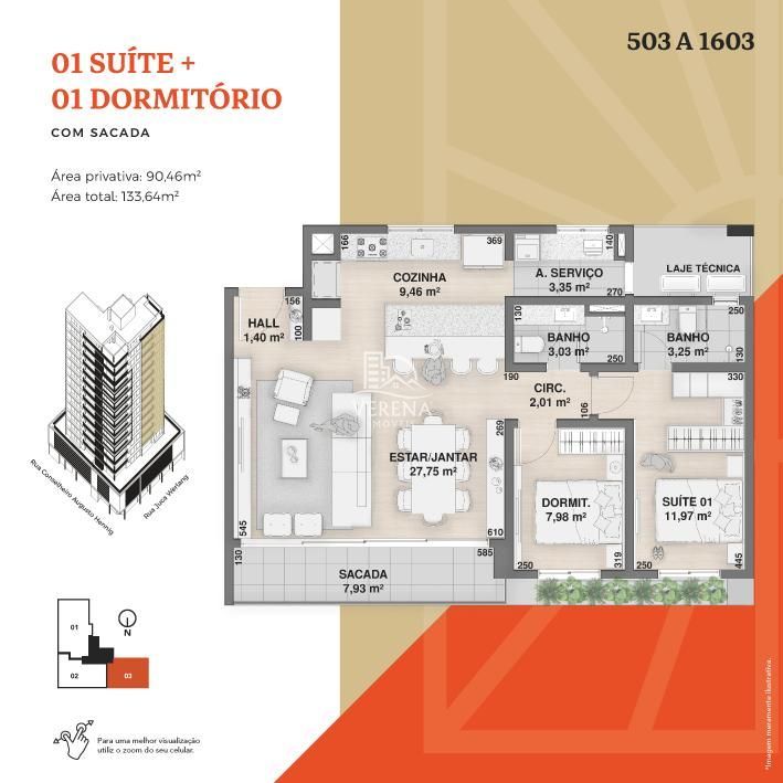 Apartamento à venda com 2 quartos, 90m² - Foto 9