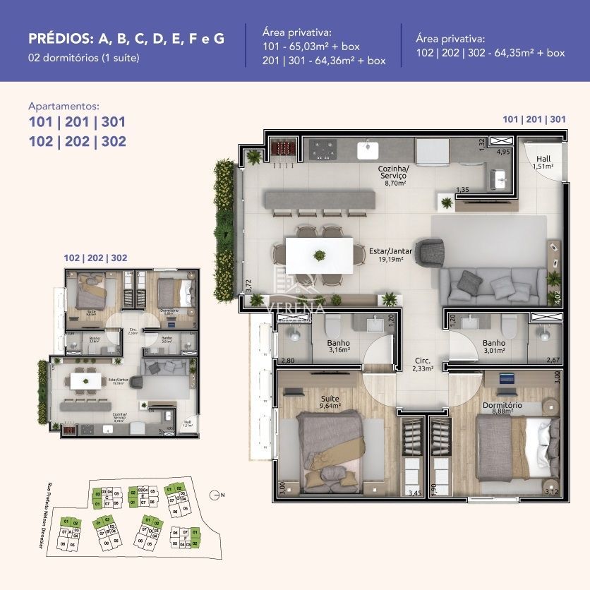 Apartamento, 2 quartos, 64 m² - Foto 5