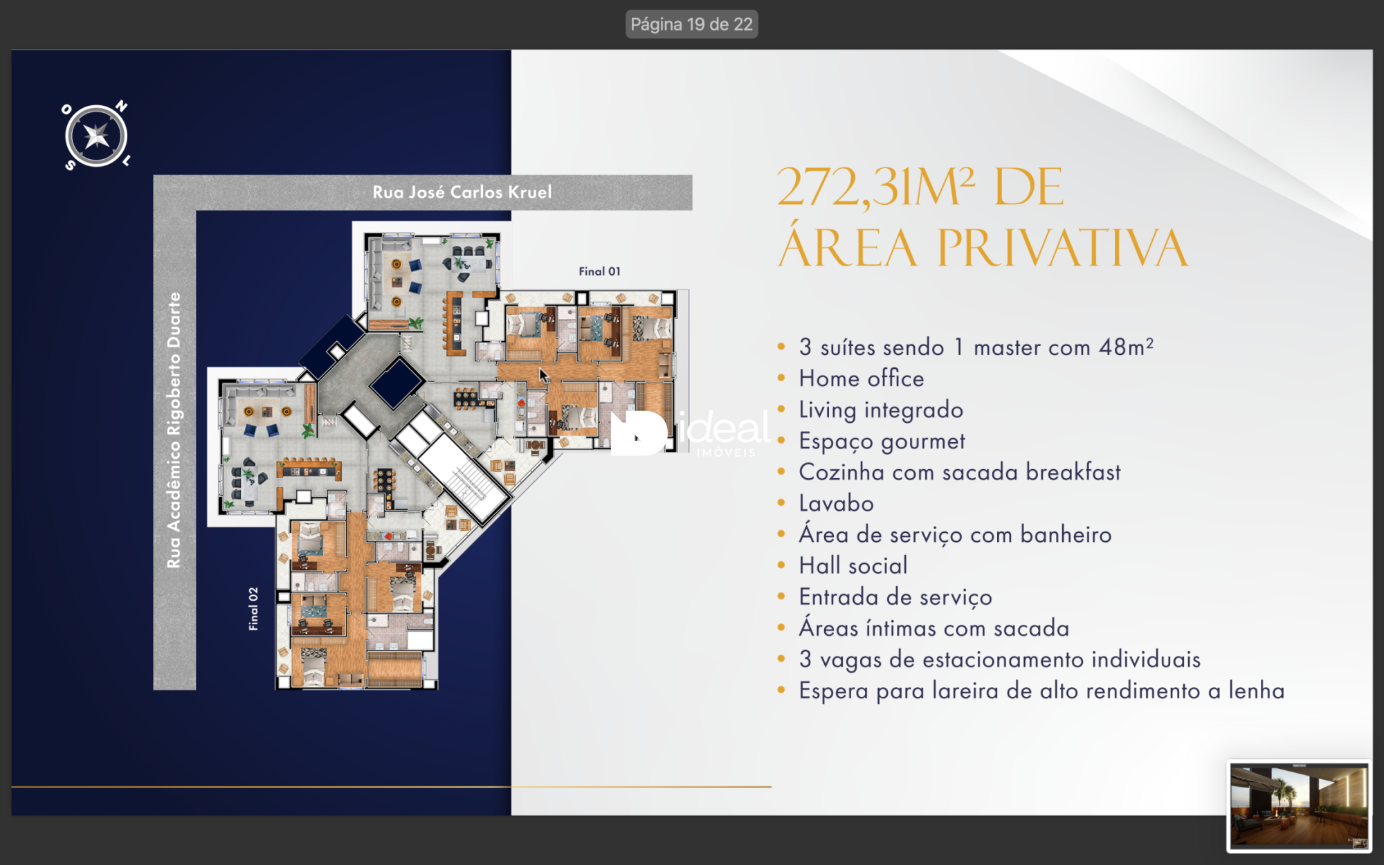 Apartamento de 3 quartos, 272m² no bairro Nossa Senhora de Fátima, em Santa Maria | Eu Corretor