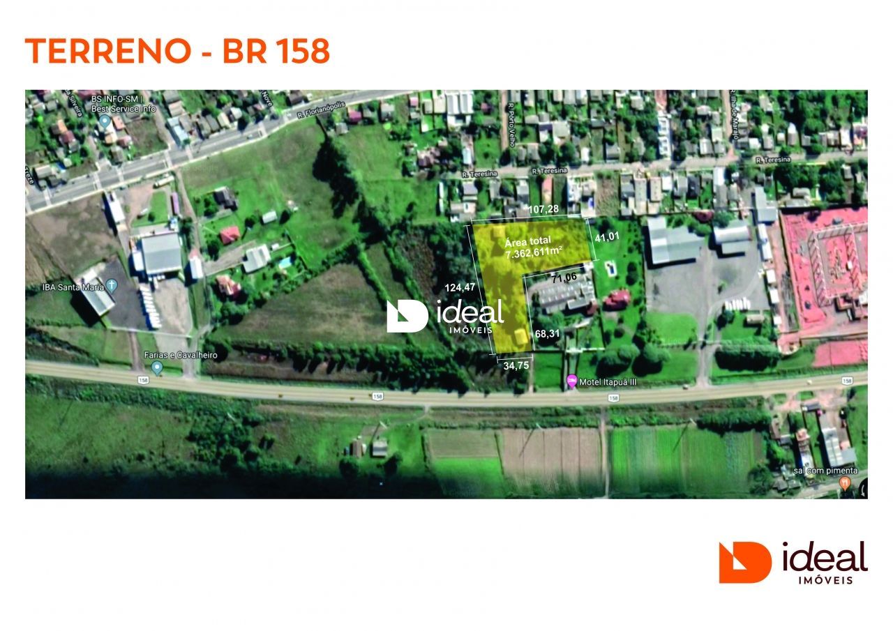 Lote/Terreno de 7362m² no bairro Pinheiro Machado, em Santa Maria | Eu Corretor