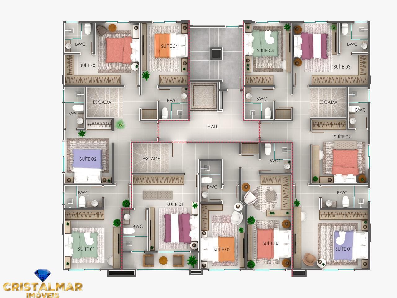 Apartamento à venda com 4 quartos, 140m² - Foto 8