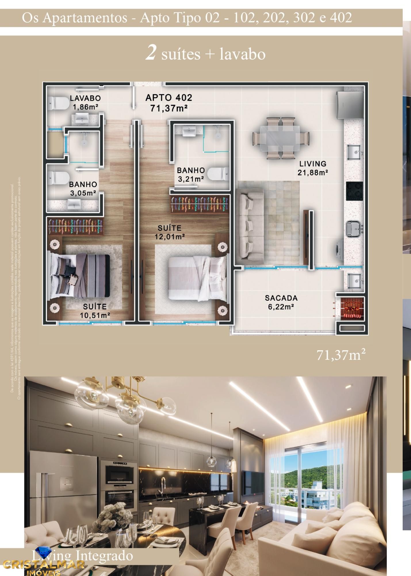 Apartamento, 2 quartos, 150 m² - Foto 8