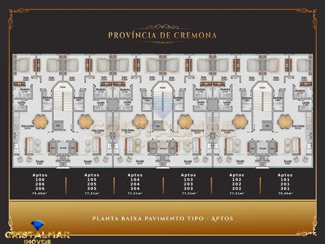 Apartamento à venda com 3 quartos, 155m² - Foto 2