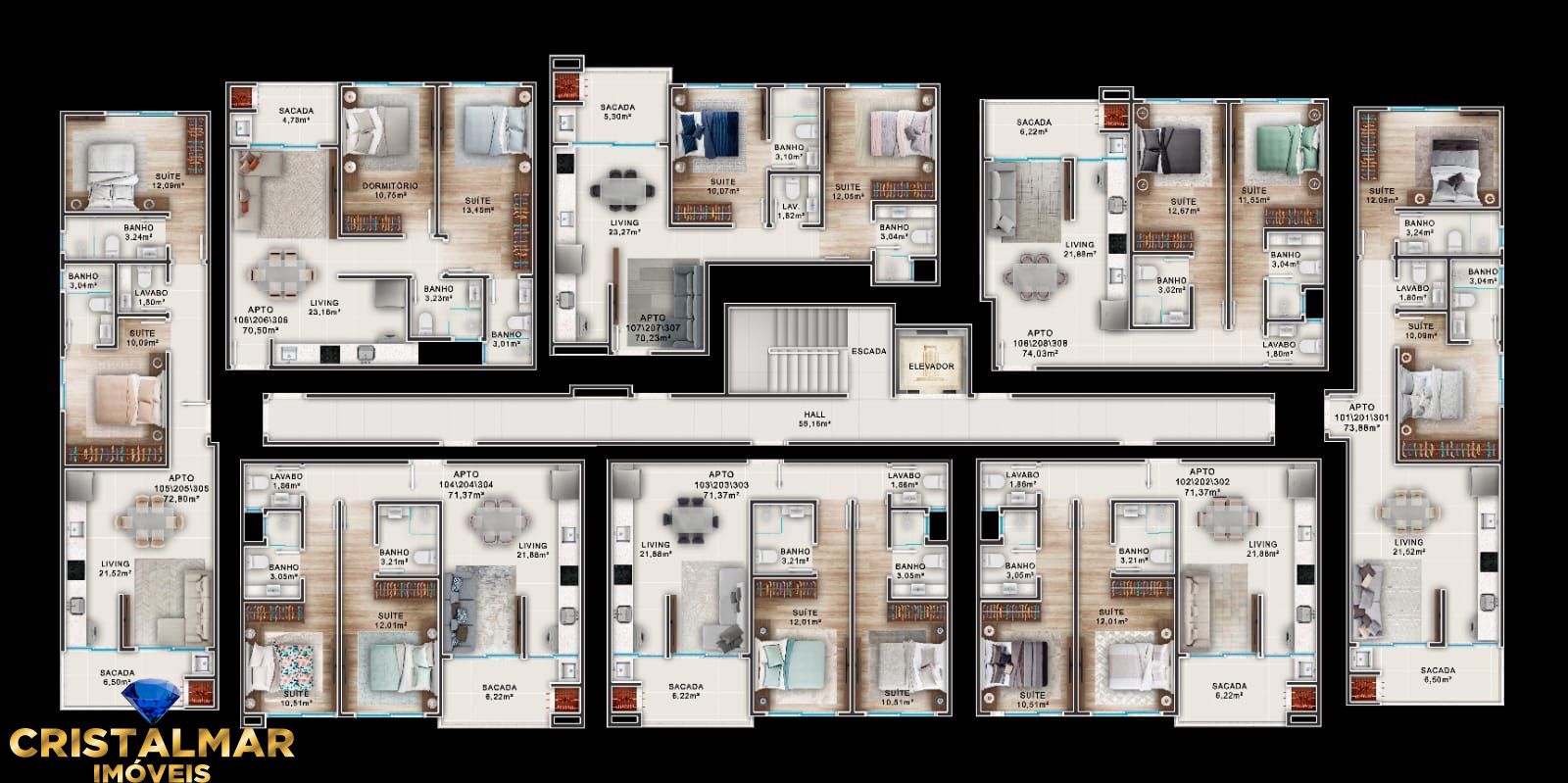 Apartamento, 2 quartos, 150 m² - Foto 12