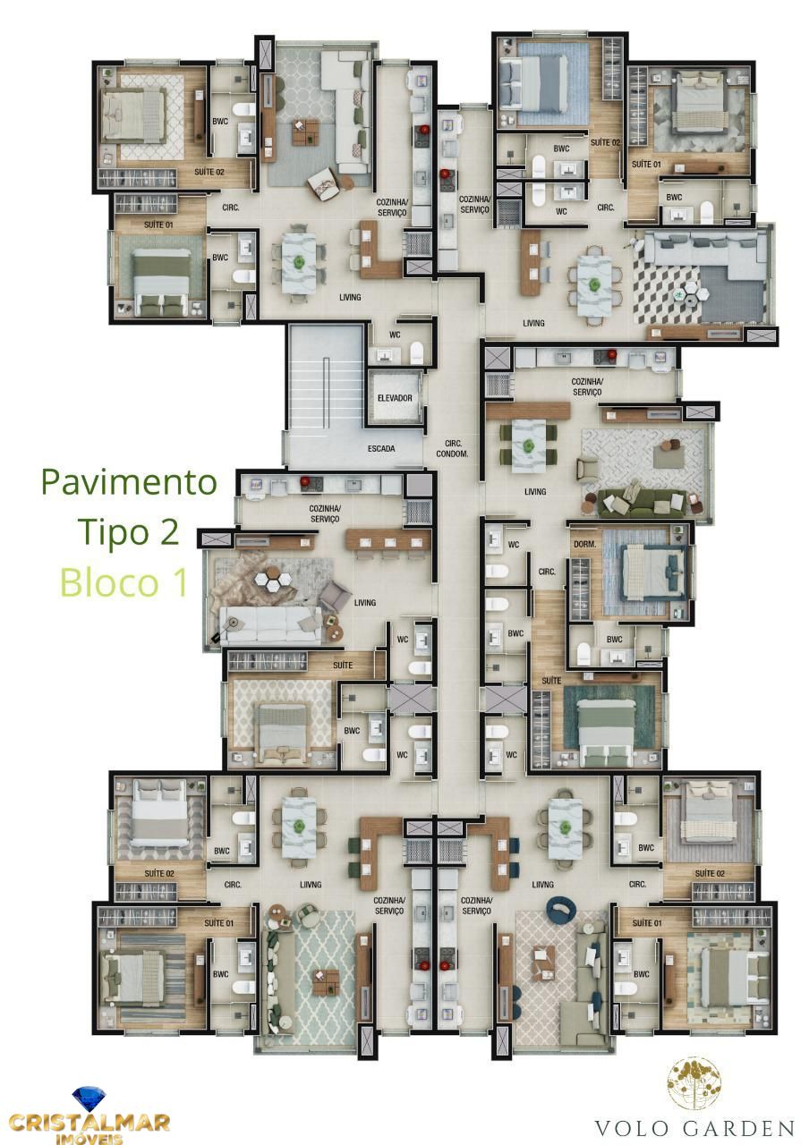 Apartamento à venda com 2 quartos, 80m² - Foto 9