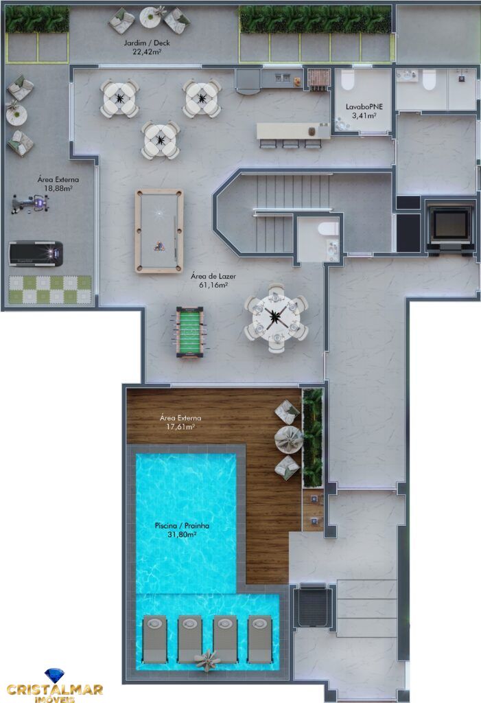 Apartamento à venda com 2 quartos, 68m² - Foto 8