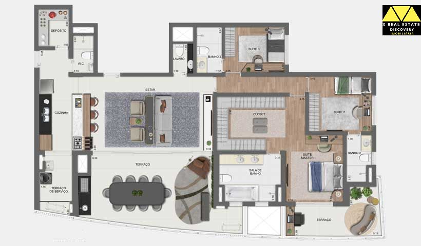 Apartamento à venda com 4 quartos, 180m² - Foto 42