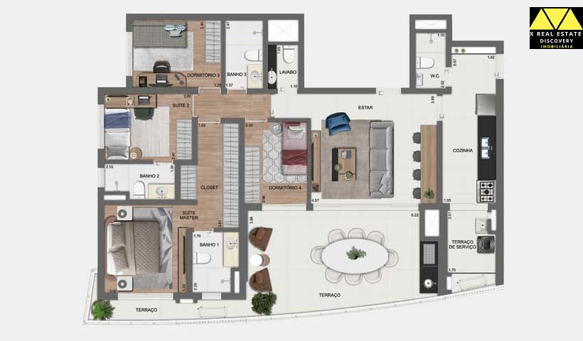 Apartamento à venda com 4 quartos, 180m² - Foto 39