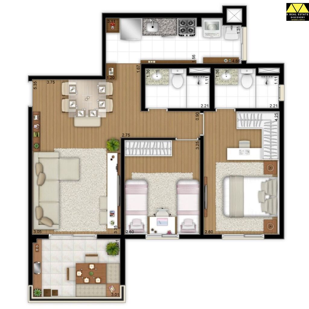 Apartamento à venda com 2 quartos, 68m² - Foto 24