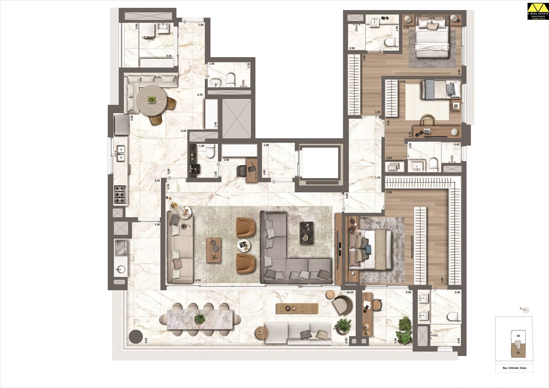 Apartamento à venda com 4 quartos, 212m² - Foto 15