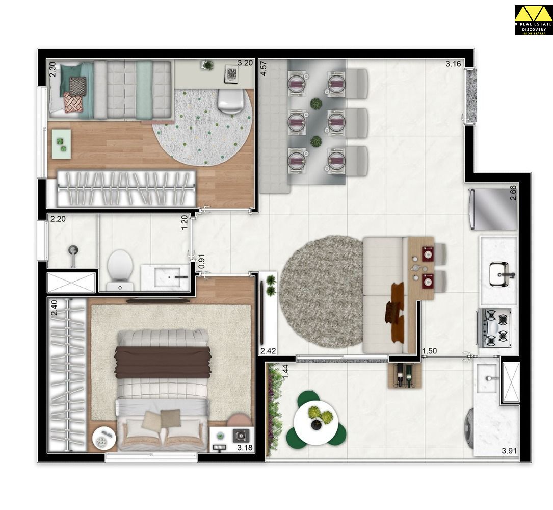 Apartamento, 2 quartos, 45 m² - Foto 29