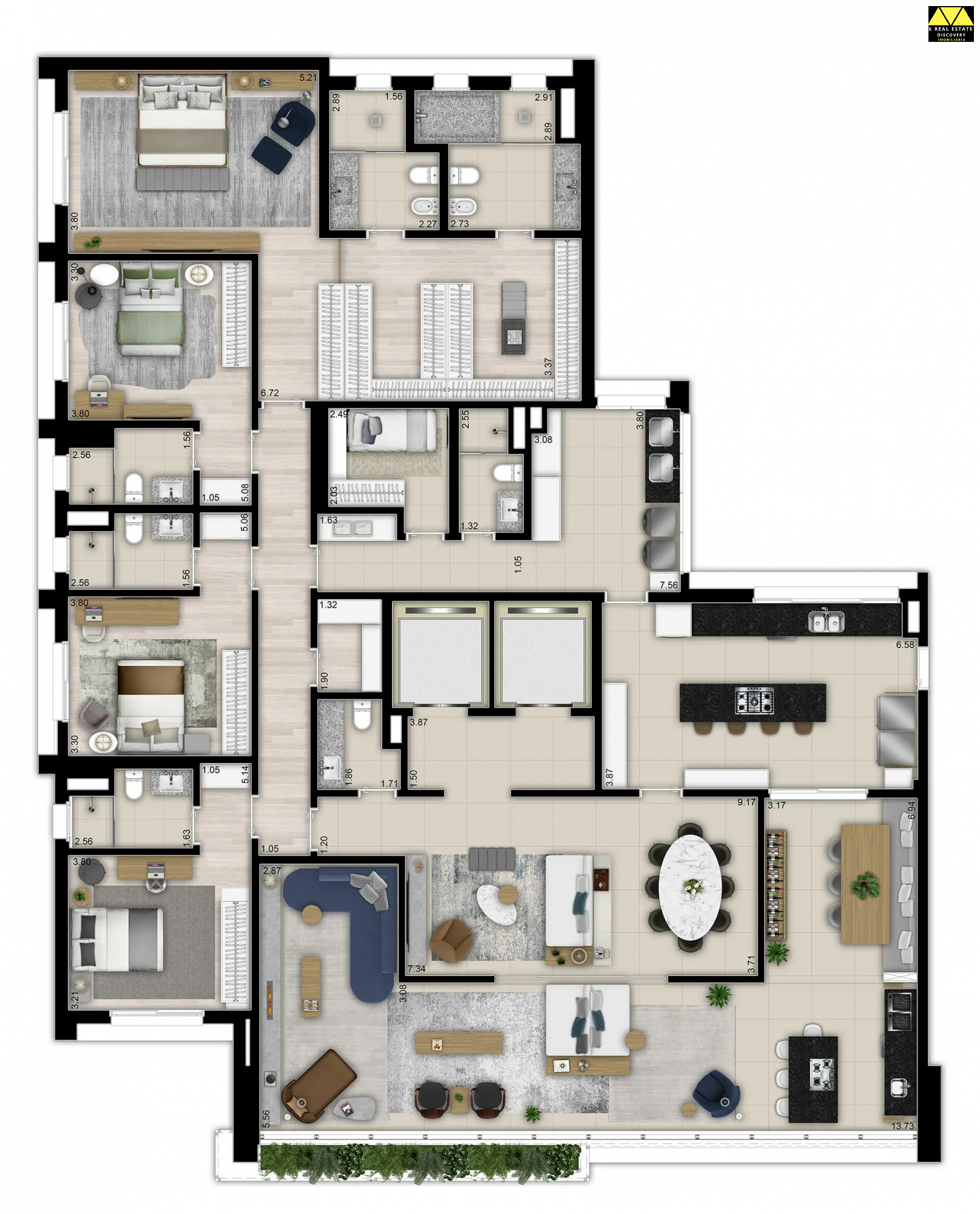 Apartamento, 3 quartos, 277 m² - Foto 29