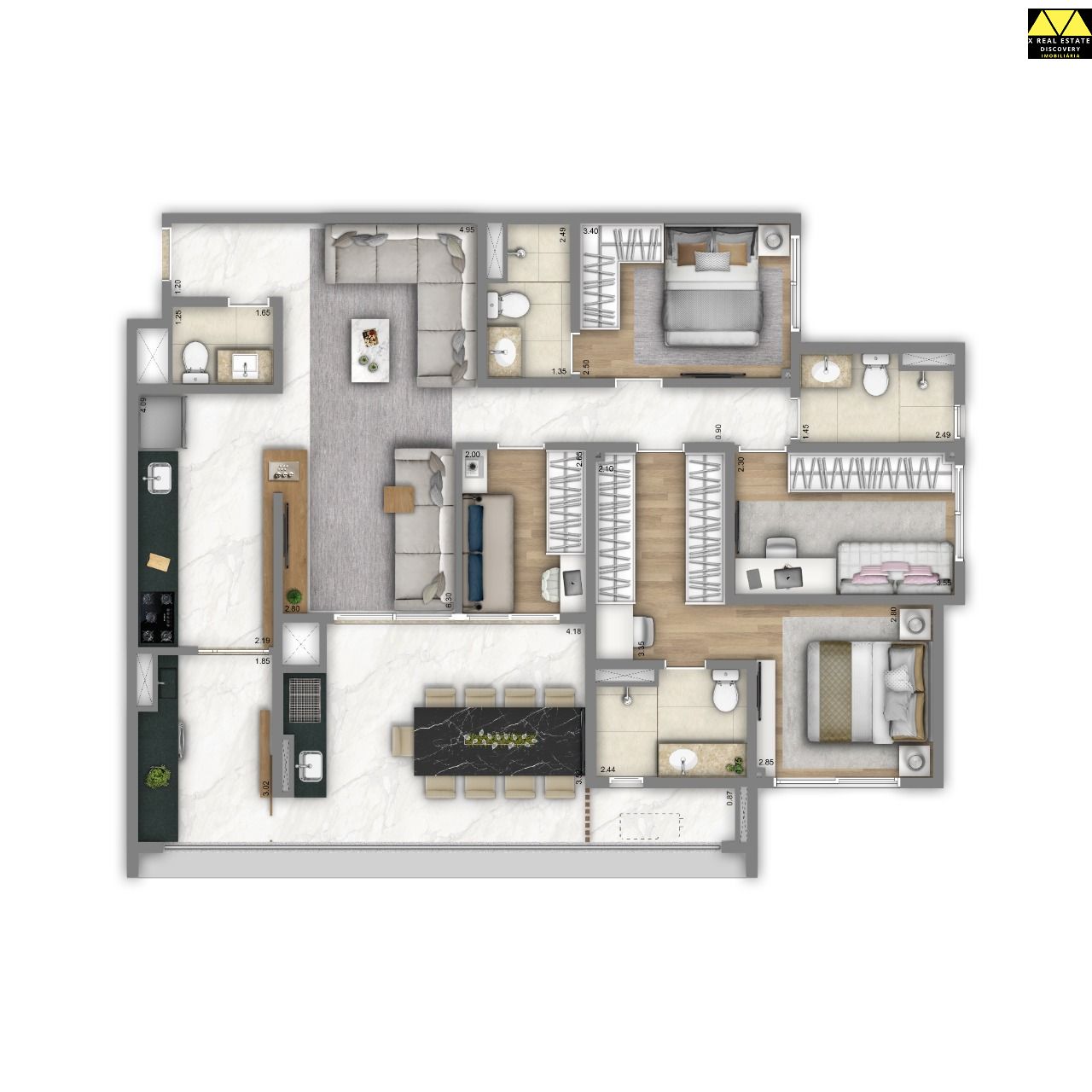 Apartamento à venda com 4 quartos, 125m² - Foto 19