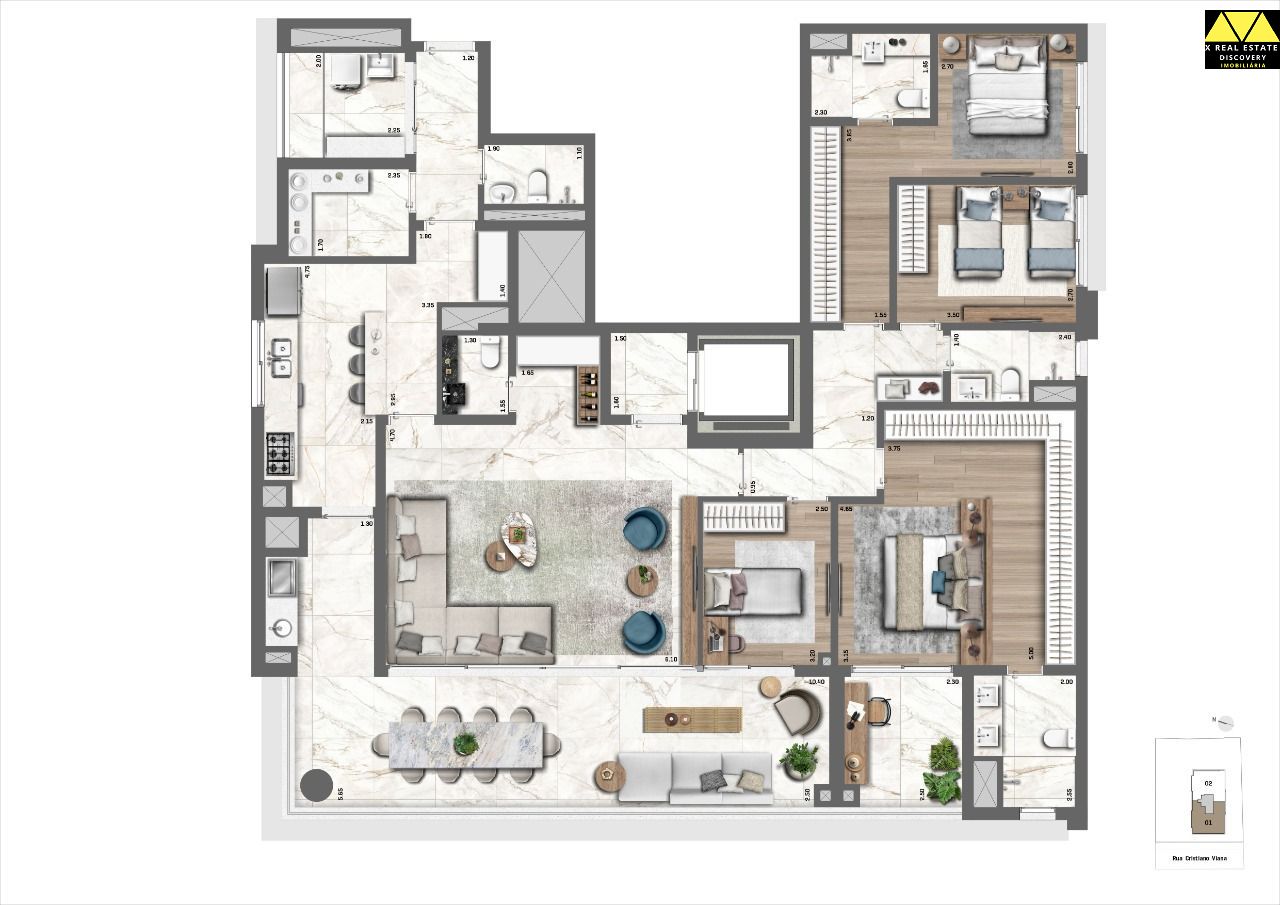 Apartamento à venda com 4 quartos, 212m² - Foto 12