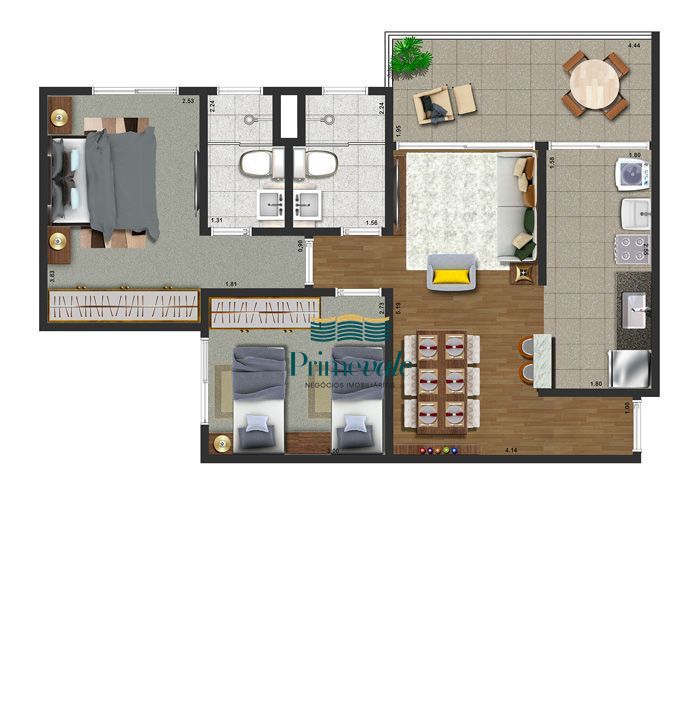 Apartamento, 3 quartos, 73 m² - Foto 36