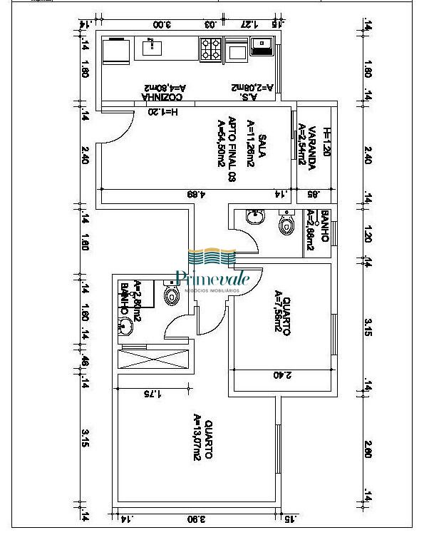 Apartamento, 2 quartos, 54 m² - Foto 22