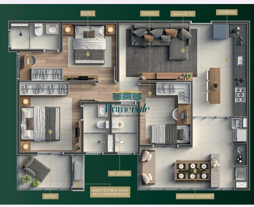Apartamento, 3 quartos, 85 m² - Foto 2