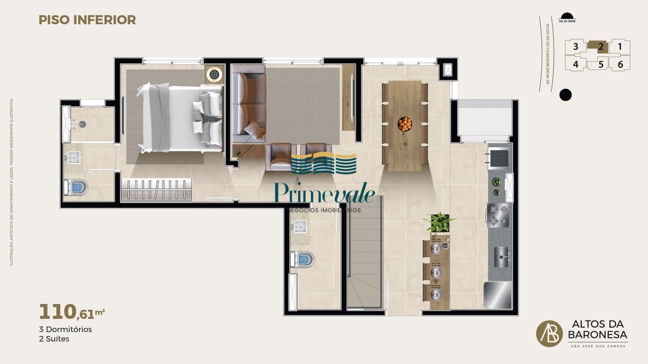 Apartamento, 2 quartos, 56 m² - Foto 7