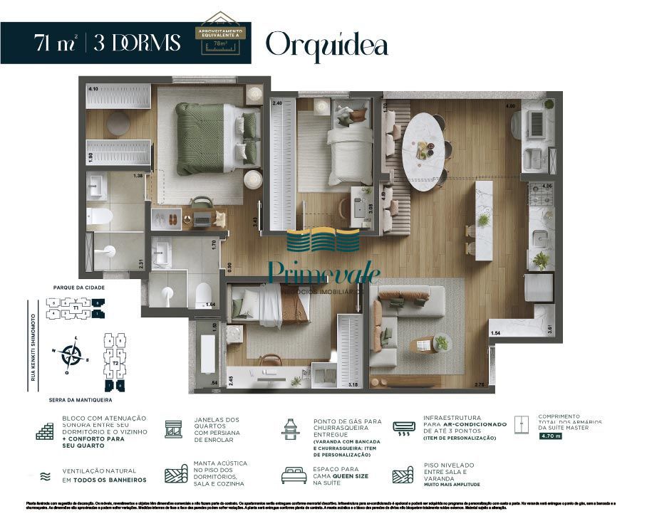 Apartamento, 2 quartos, 76 m² - Foto 72