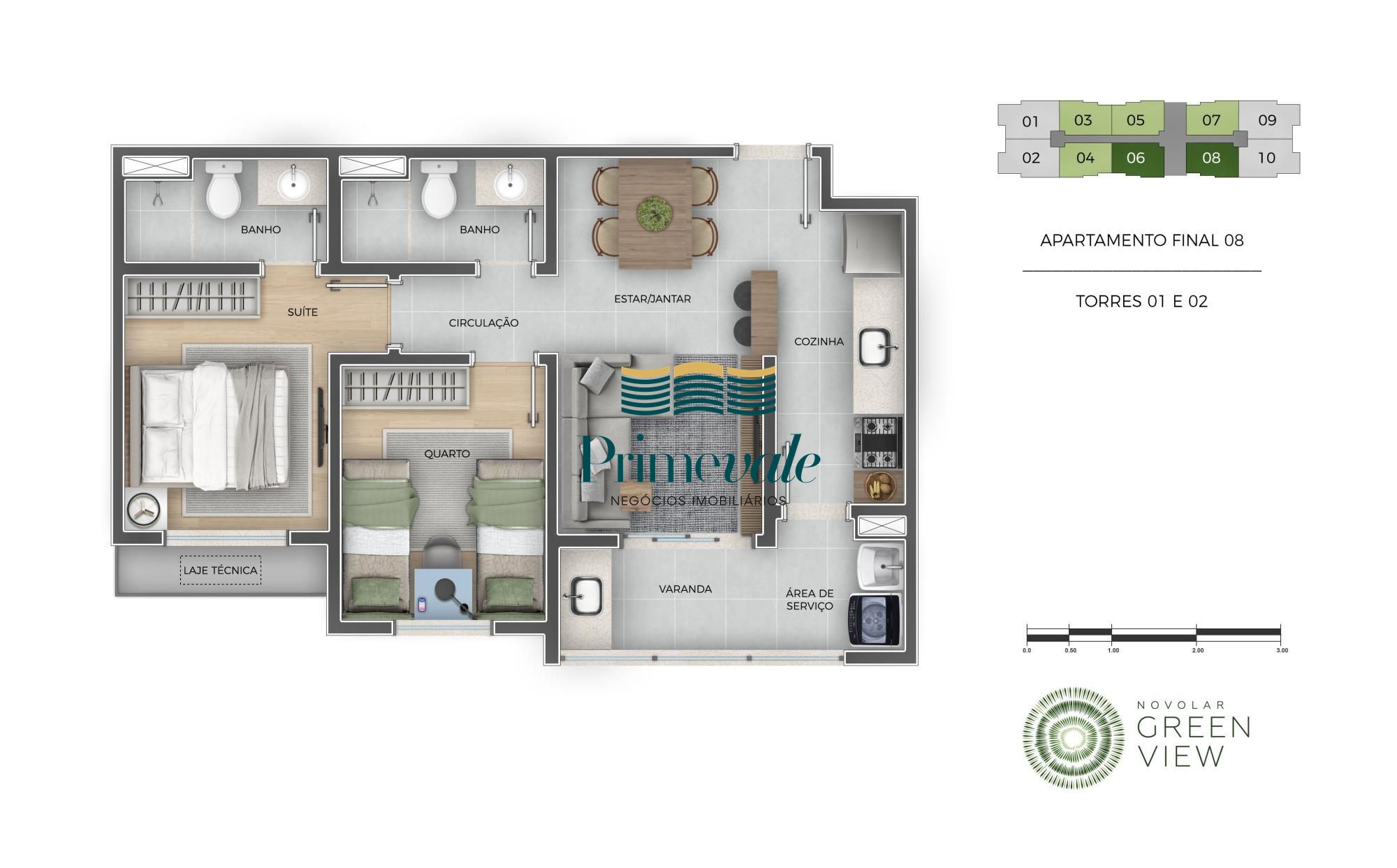 Apartamento, 2 quartos, 55 m² - Foto 52