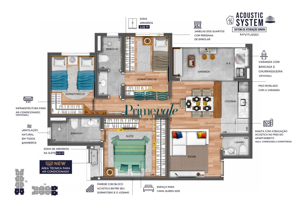 Apartamento, 2 quartos, 76 m² - Foto 44