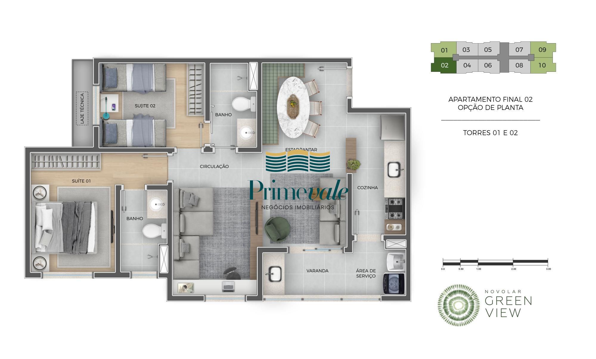 Apartamento, 2 quartos, 55 m² - Foto 54