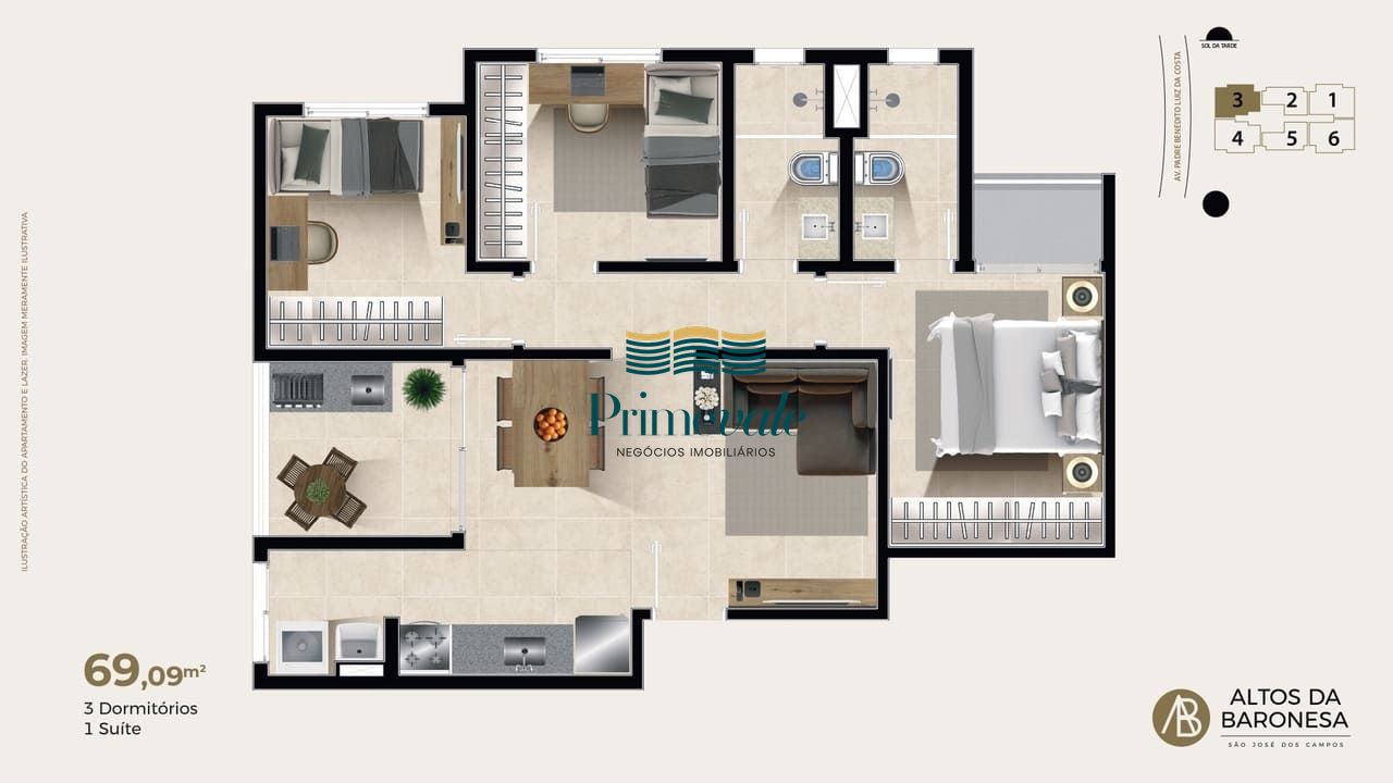 Apartamento, 2 quartos, 56 m² - Foto 4