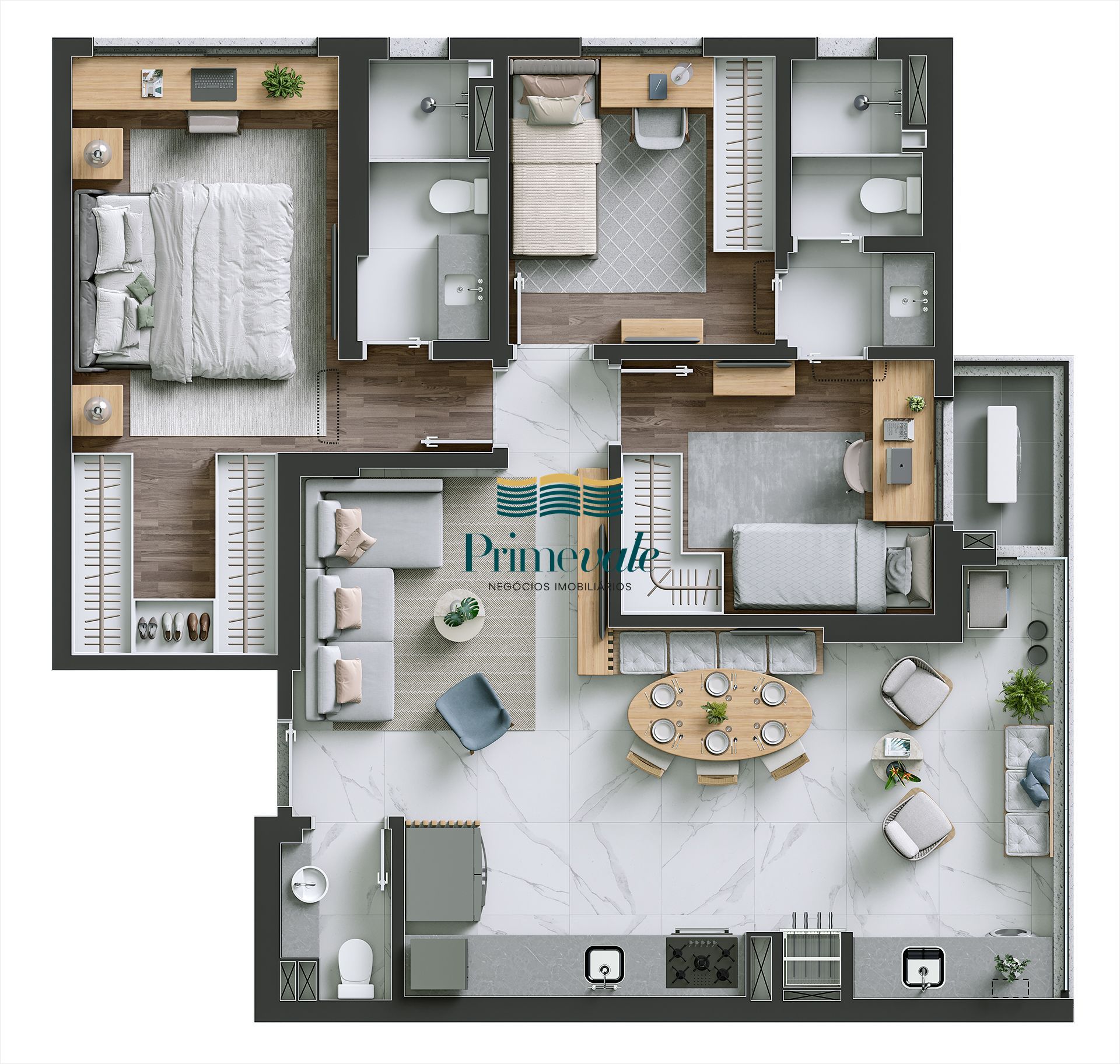 Apartamento, 3 quartos, 83 m² - Foto 14