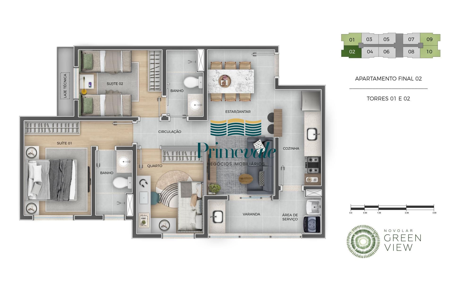 Apartamento, 3 quartos, 67 m² - Foto 52