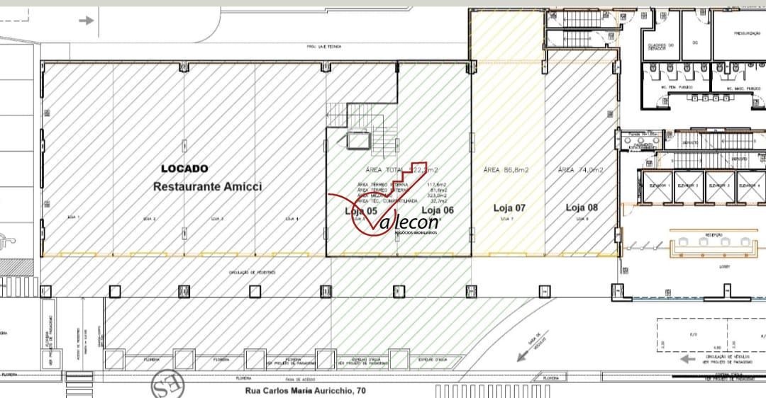 Loja-Salão para alugar com 1 quarto, 74m² - Foto 1