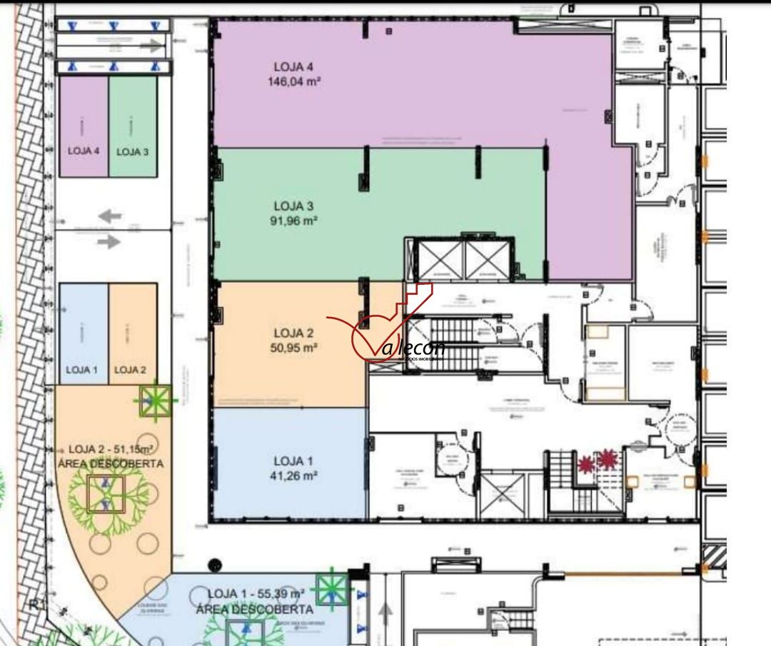 Loja-Salão para alugar com 1 quarto, 96m² - Foto 1