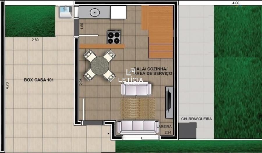 Sobrado com 2 Dormitórios à venda, 1 m² por R$ 179.000,00