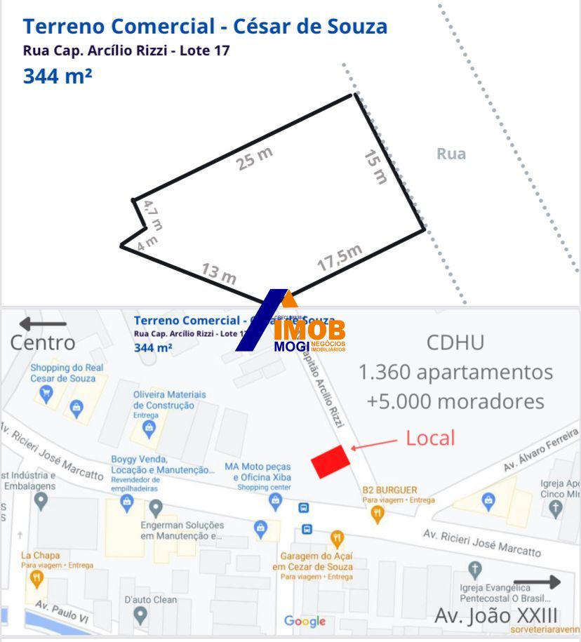 Terreno, 344 m² - Foto 1