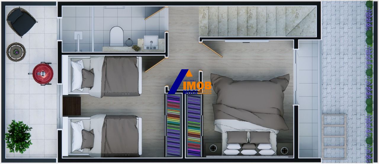 Casa de Condomínio, 2 quartos - Foto 2